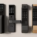 Smart Door Locks With Keypad In Different Modern Black And Brown Designs