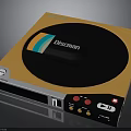 Vintage Sony Discman Portable CD Player With Orange Design And Control Buttons