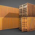Large Heavy Duty Stacked Industrial Shipping Containers For Storage And Transport