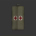 Red Cross Medical Emergency Tent With Canvas Cover And Support Stakes For Relief