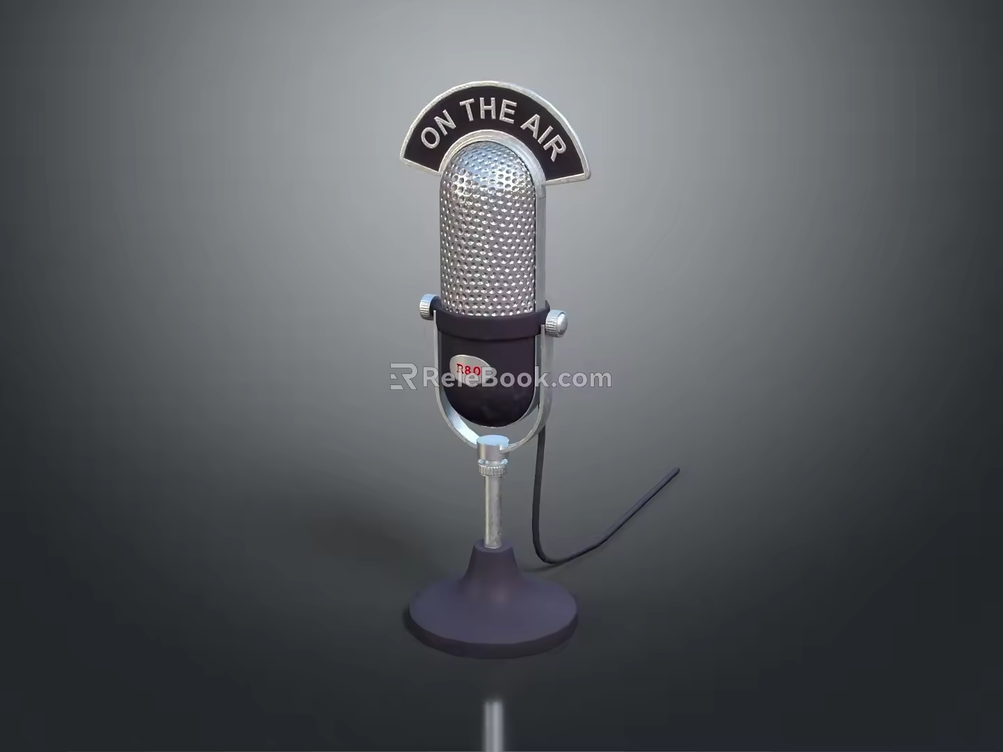 Microphone Amplifier Capacitor Microphone High-end Microphone Wheat Desktop Microphone Broadcasting Microphone 3d model