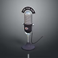 Microphone Amplifier Capacitor Microphone High-end Microphone Wheat Desktop Microphone Broadcasting Microphone 3d model