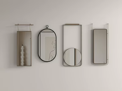 modern mirror dressing mirror 3d model