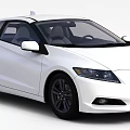 White Two Door Sports Car Featuring Sleek Body Design And Black Alloy Wheels