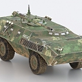 armored vehicle wheeled combat vehicle tank FIAT6614 3d model