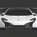 White Sports Car With Sleek Aerodynamic Body And Large Rear Wing Design