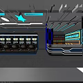 Modern Hi Tech Amusement Park Featuring Interactive Games Colorful Lights And Fun Facilities