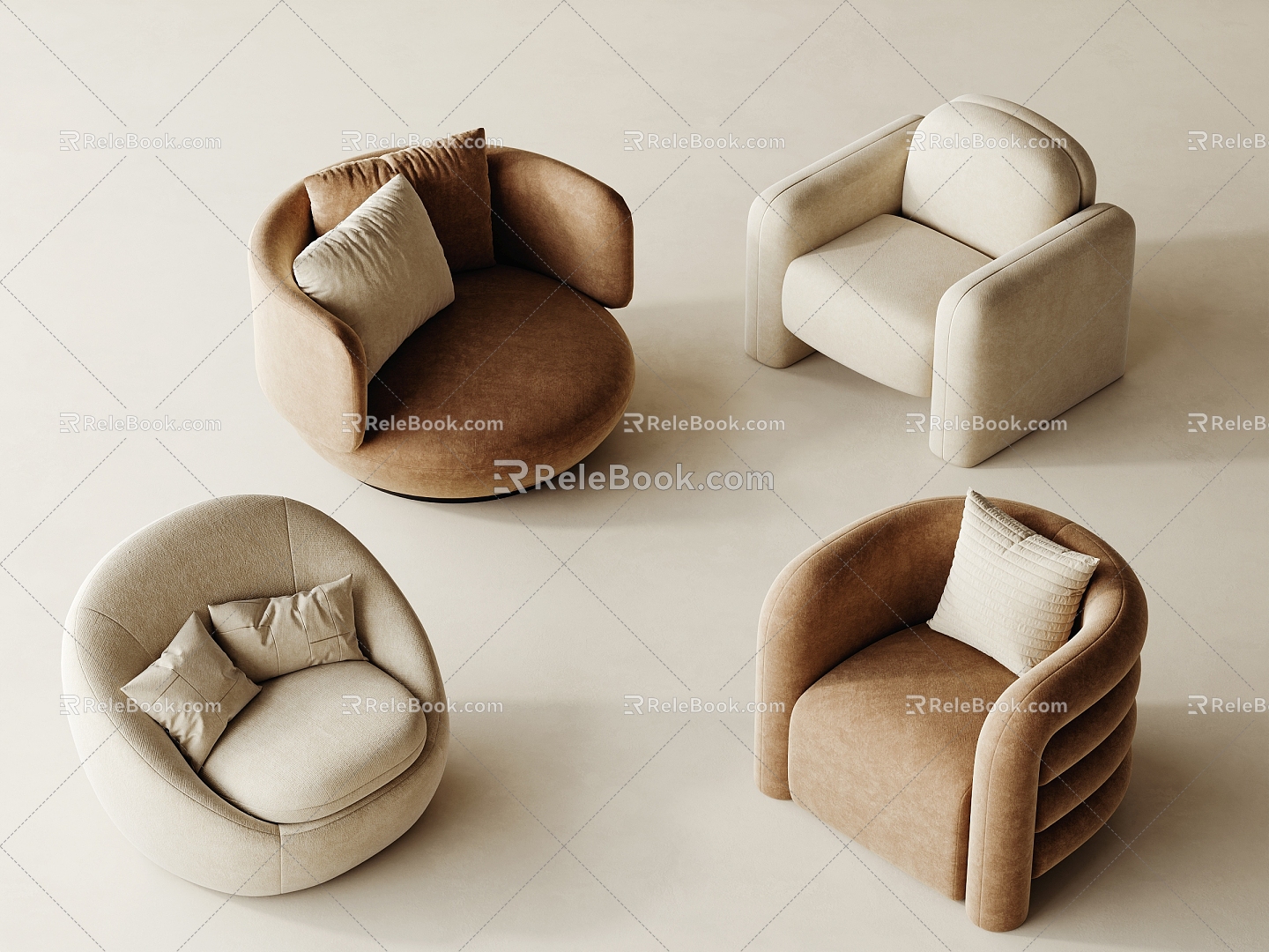 Single sofa 3d model