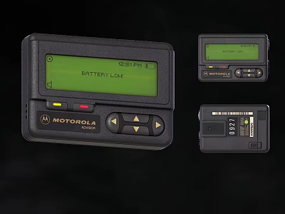 Motorola ESPIRE 2 Pager Device With Syntel Lock Display And Multiple Views 3d model