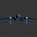 Modern Spaceship Spacecraft 3d model