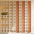 Modern Partition Hollow Cement Brick Partition Tile Hollow Brick 3d model