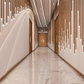 Front Desk Lobby Corridor 3d model