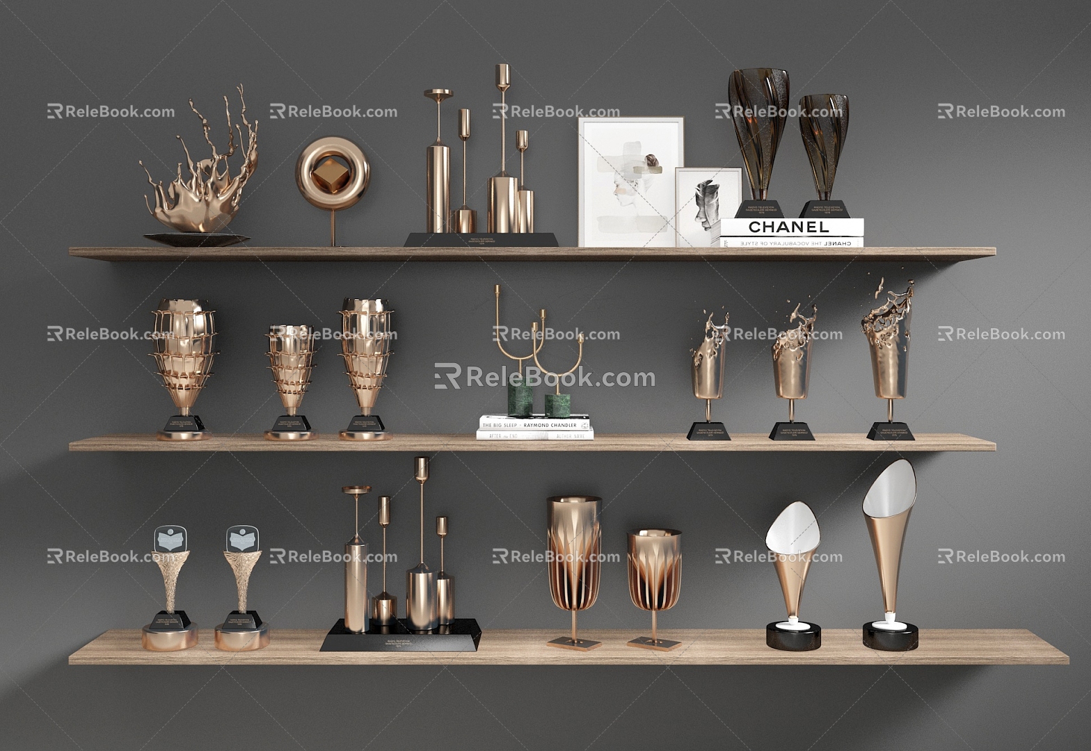 Modern Trophy Trophy Furnishings 3d model