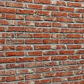 Classic Red Brick Wall with Natural Texture and Rustic Pattern Design