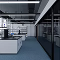 Modern Laboratory 3d model