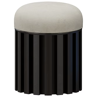 101 Copenhagen Antique Stool Sofa Stool Round Stool Fabric Stool 3d model
