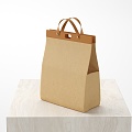 Paper Bag Kraft Bag Shopping Bag Bag Environmental Bag Handbag Handbag 3d model