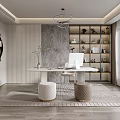 Modern study 3d model