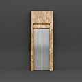 Modern Hotel Elevator Door European Club Elevator Door Simple European Elevator Door 3d model