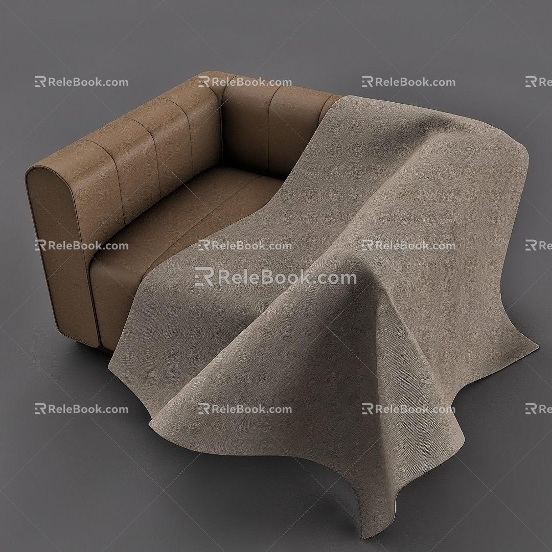 Modern single sofa 3d model