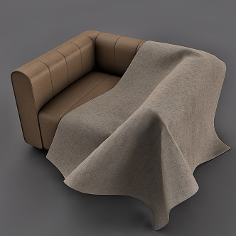 Modern single sofa 3d model