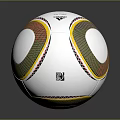 Adidas White Soccer Ball With Vibrant Geometric Patterns And Brand Logo As Daily Essential