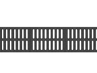 Black Grid Pattern Sculpture Carving With Long Strip Holes And Neat Arrangement 3d model