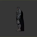 Batman Armored Video Game Movie Character With Detailed Muscular Suit And Cape