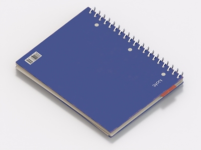 Notebook Exercise Book Exercise Book Writing Book 3d model