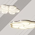 Modern Elegant Ceiling Lights With Flower Shaped Design And Soft LED Lighting 3d model