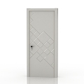 Modern solid wood door interior door door 3d model