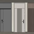 Modern security door 3d model