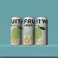 Refreshing Apple Flavored Sparkling Drink Cans 6% Alcohol 330ml Volume