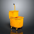 Mop Bucket Mop Automatic Drying Mop Bucket Mop Bucket Mobile Mop Drying Bucket Mop 3d model