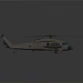 Aerospace Support Helicopter With Rotor Blades And Cockpit For Space Missions