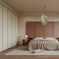 Modern Bedroom Middle Home Master Bedroom 3d model