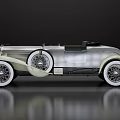 modern classic car 3d model