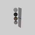 Modern Display Shelves With Vertical Panel Design In Black Dark Gray And Gold Colors