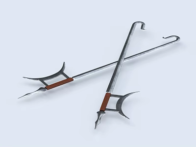 Large White Passenger Plane Flying High Above Cloudy Sky 3d model