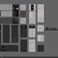 Modern Black And White Switch Panels With Various Sleek Designs For Home Use