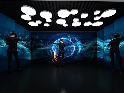 Modern Exhibition Hall 3d model