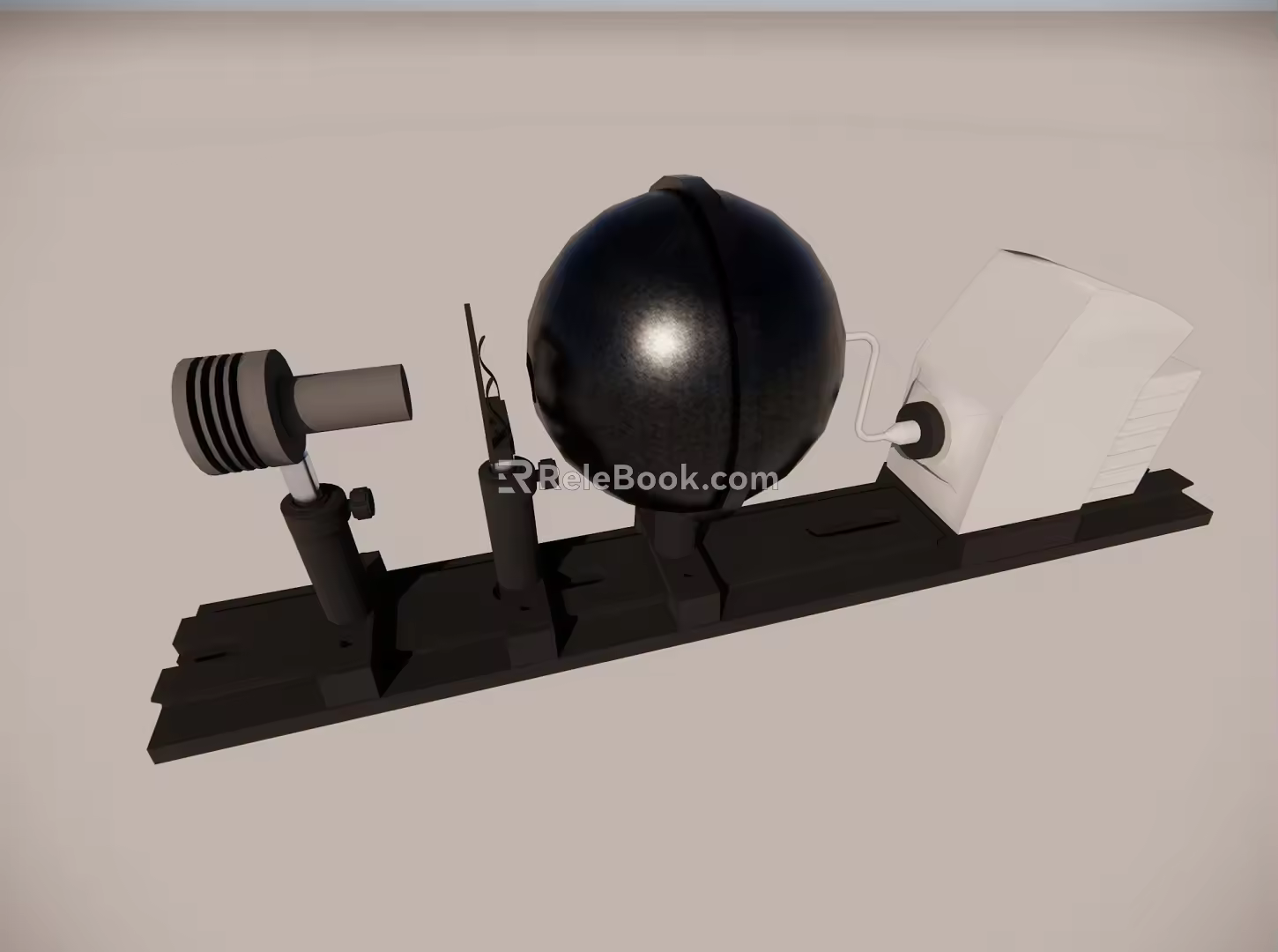 optical bench 3d model