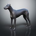 Modern Dog Great Dane German Great Dane Large Dog 3d model