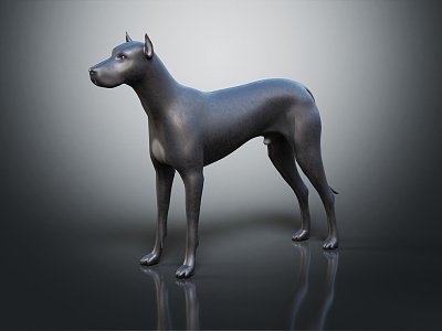 Modern Dog Great Dane German Great Dane Large Dog 3d model