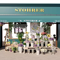 Stohrer Flower Shop Outdoor Display With Colorful Flowers And Potted Plants