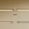 Platform Pendant Lights with Linear Design Options and Modern Styling Features 3d model