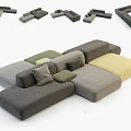 Combination sofa 3d model