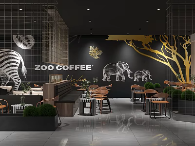 Modern Cafe 3d model