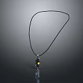 Fashionable Daily Wear Necklace With Black Cord And Colorful Square Pendant Design