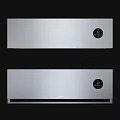 Modern Air Conditioner Fan With White Design And Digital Display Control Panel